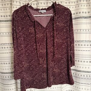 Gilli Women's Burgundy Blouse